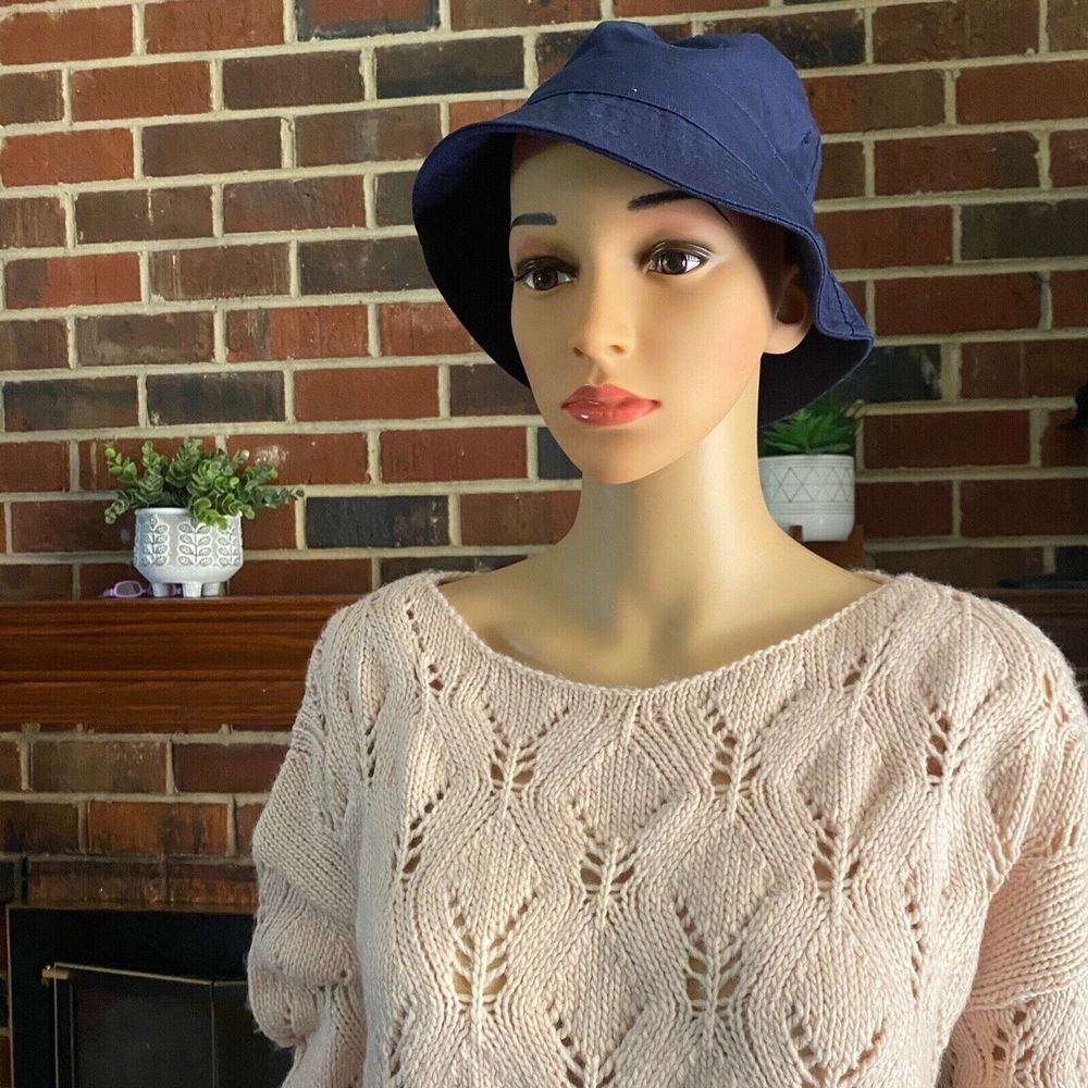 Women's Spacedye Boat Neck Pointelle Knit Pullover Sweater Size M Pink New - Picture 2 of 16